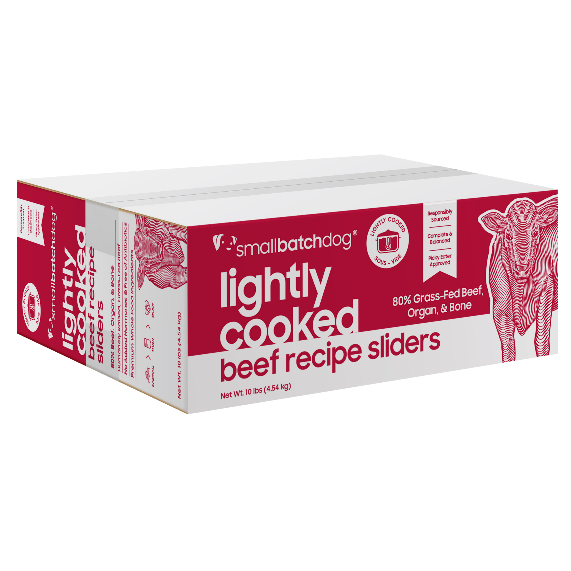 smallbatchdog LIGHTLY COOKED beef recipe sliders for dogs - Image 2