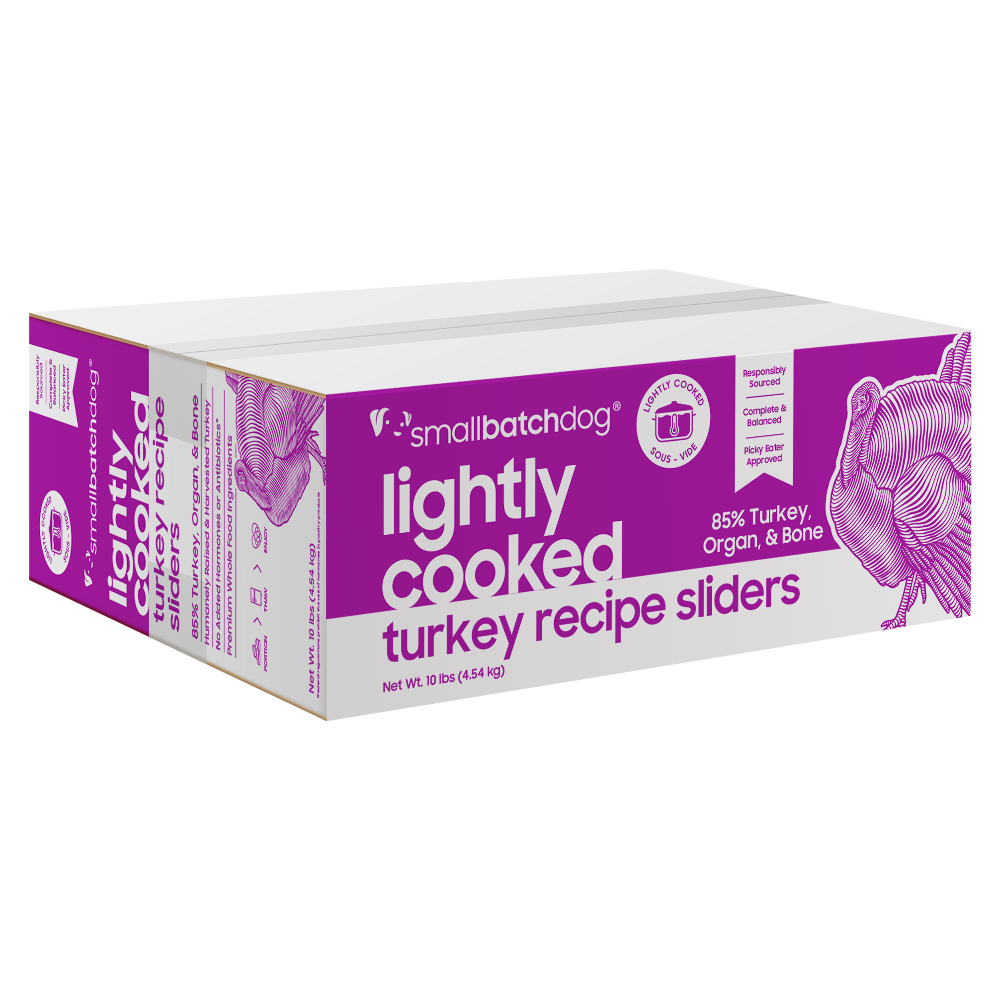 smallbatchdog LIGHTLY COOKED turkey recipe sliders for dogs - Image 2