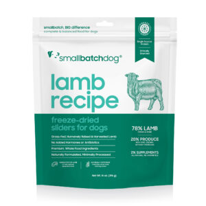 smallbatchdog lamb recipe - FREEZE DRIED sliders for dogs