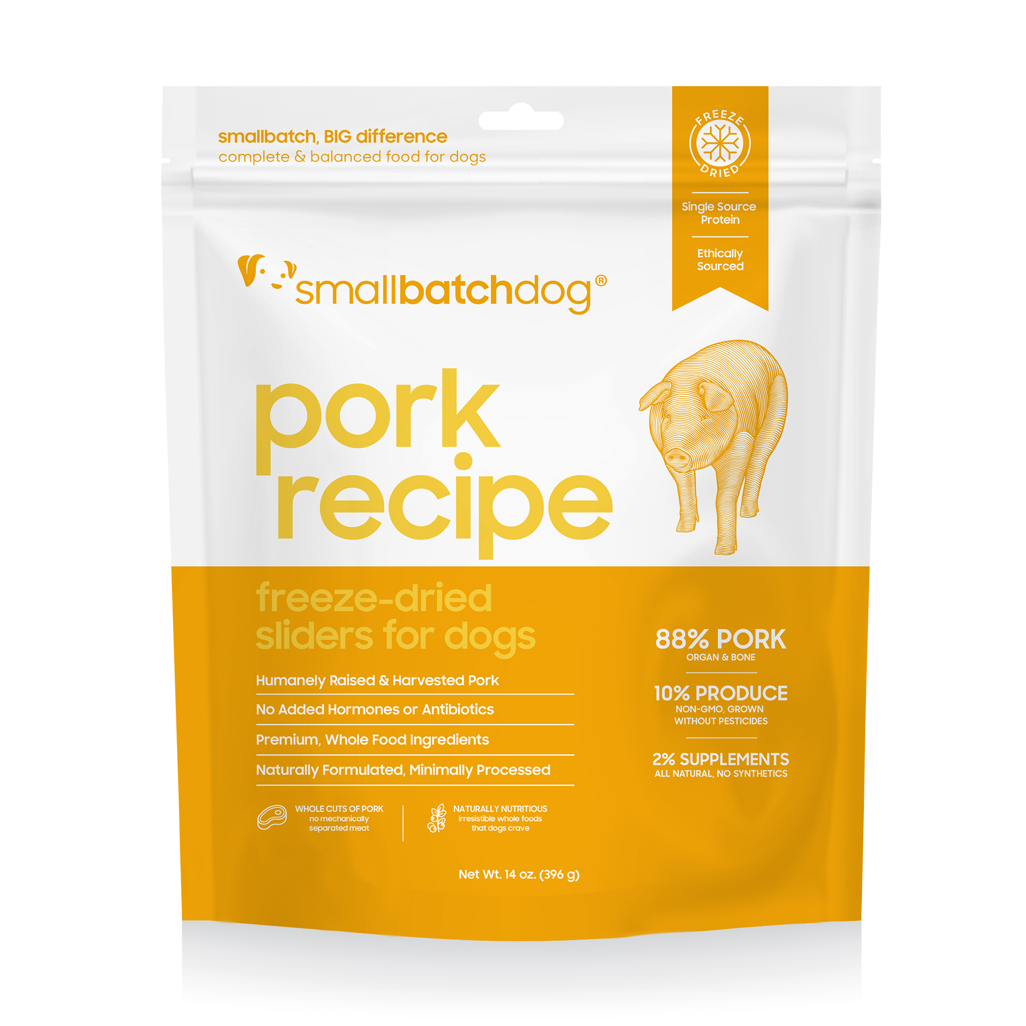 smallbatchdog pork recipe - FREEZE DRIED sliders for dogs