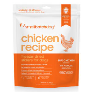 smallbatchdog chicken recipe - FREEZE DRIED sliders for dogs