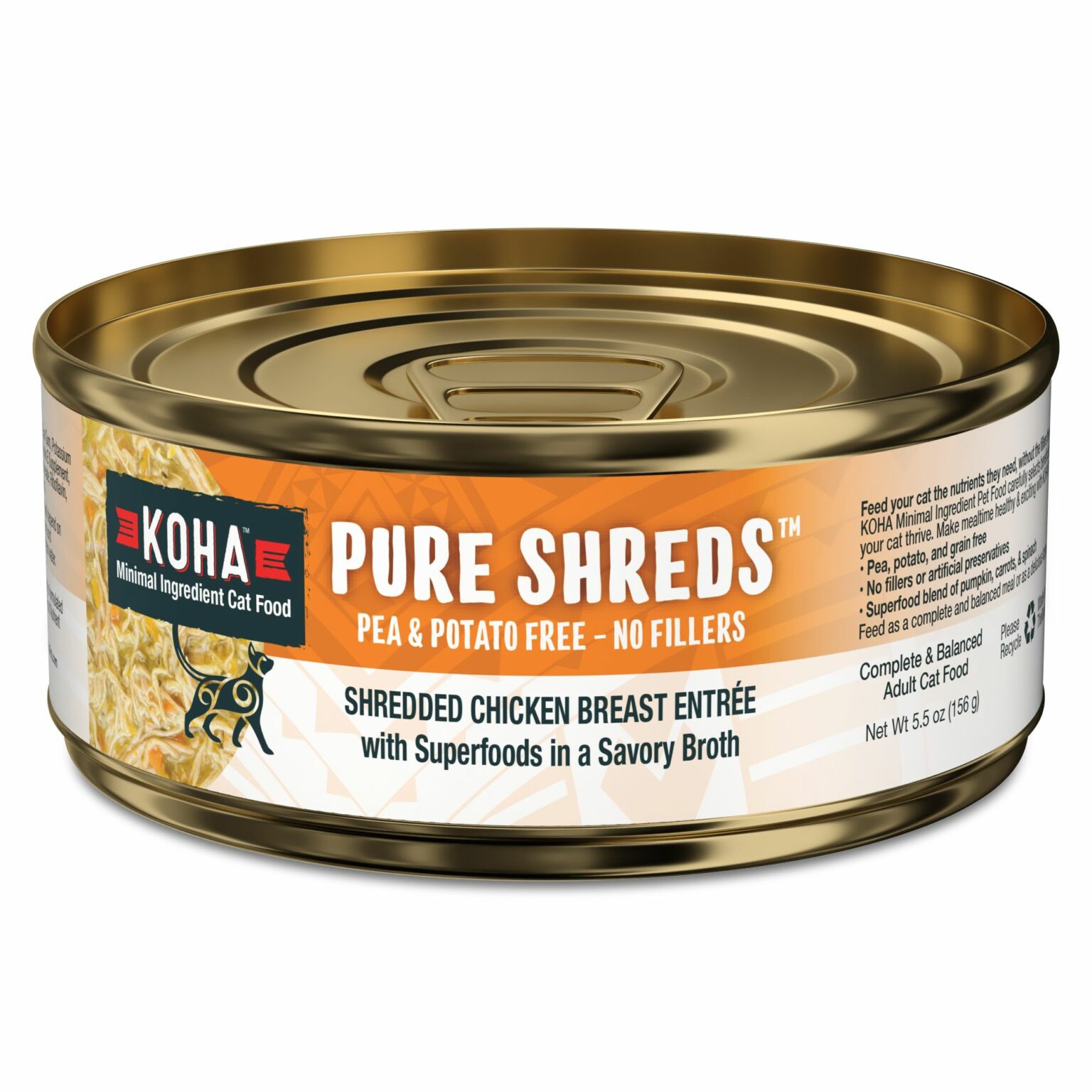 Koha Pure Shreds for cats Shredded Chicken Breast Entree White Rock