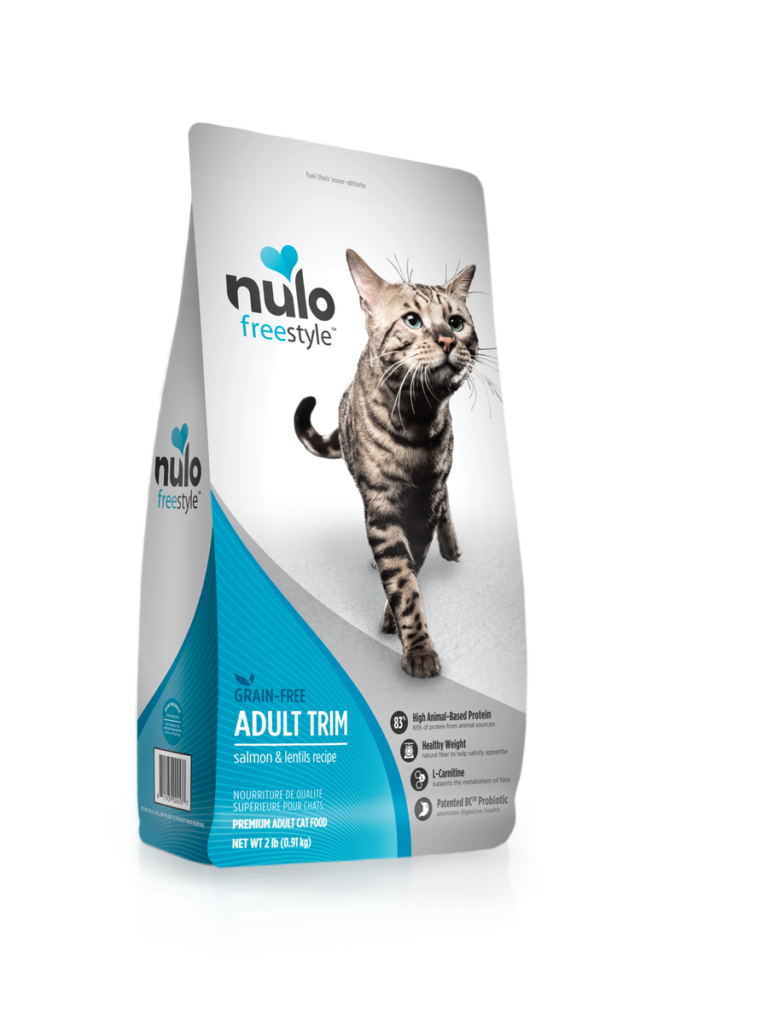 Nulo Freestyle Kibble Trim Salmon & Lentils Recipe for cats White