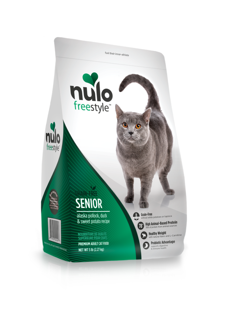 Nulo Freestyle Kibble for Senior Cats Alaska Pollock, Duck & Sweet