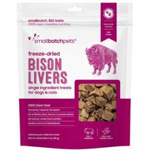 Small Batch Freeze Dried Liver - Bison 3oz