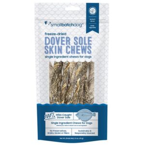 Small Batch Freeze Dried Fish Skin Chews - Dover Sole