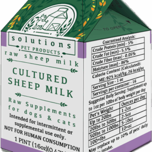 Solutions Pet Products - Cultured Sheep Milk 16oz