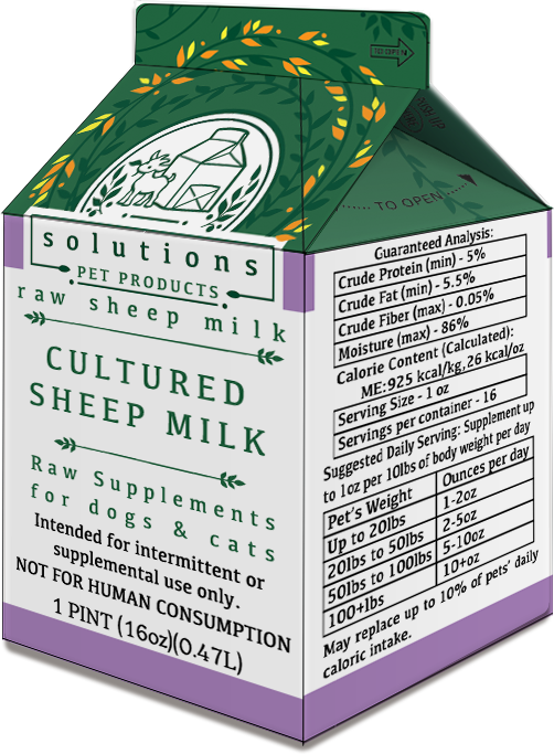 Solutions Pet Products - Cultured Sheep Milk 16oz