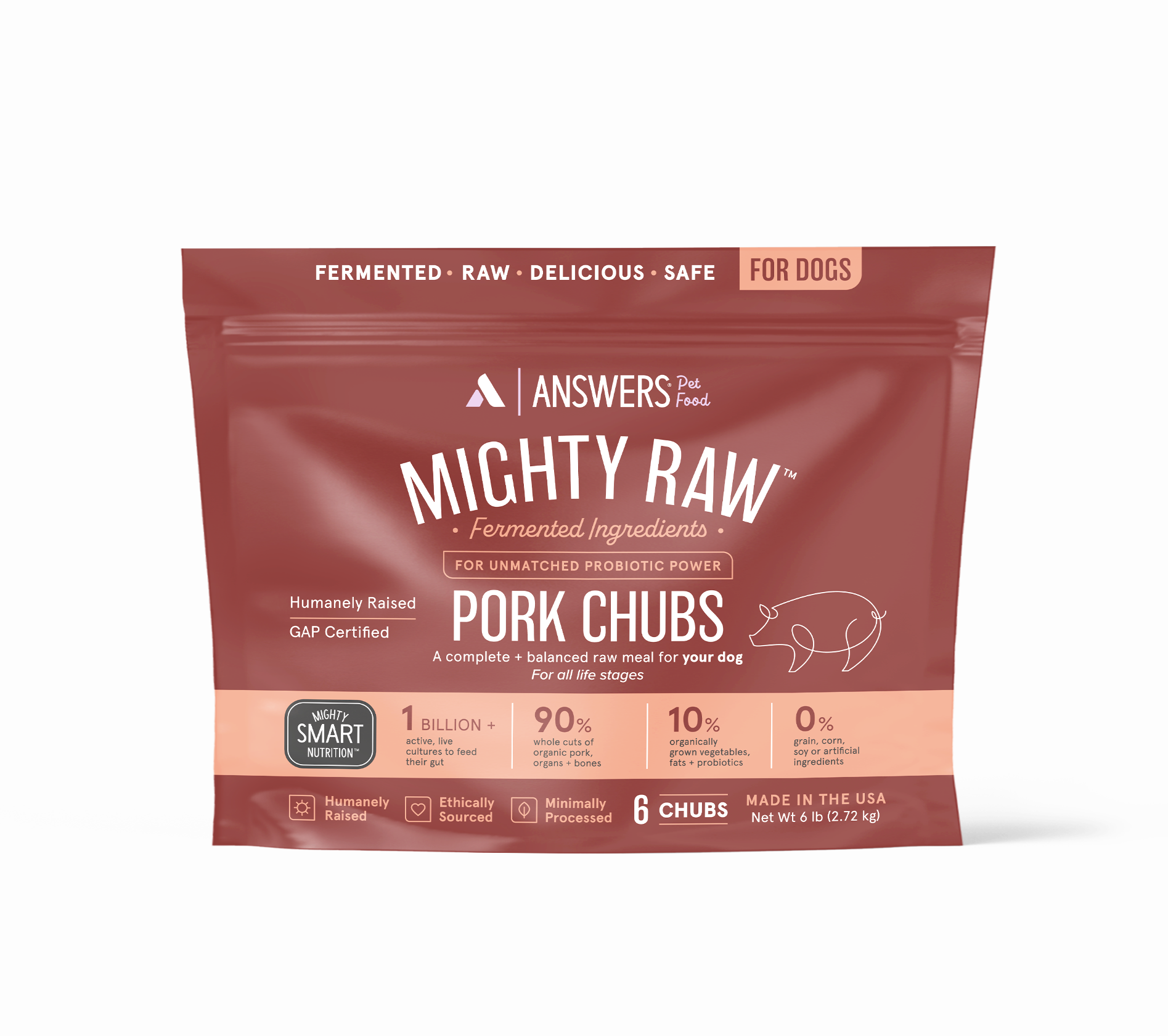 Mighty Raw Pork CHUBS by Answers