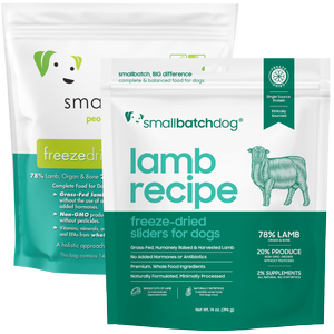 smallbatchdog lamb recipe - FREEZE DRIED sliders for dogs