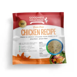 Goodness Gracious Human Grade Synthetic Free Chicken Recipe Gently Cooked Frozen Dog Food