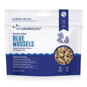 Small Batch Freeze Dried Blue Mussels 2oz.