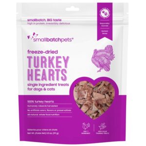 SmallBatch Freeze Dried Hearts 3.5oz - Turkey