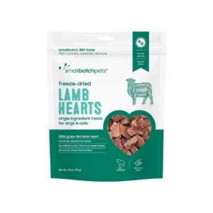 Small Batch Freeze Dried Lamb Hearts 3.5oz