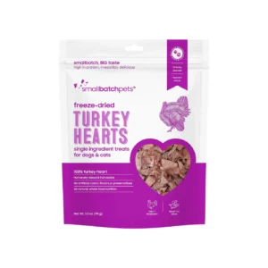 Small Batch Freeze Dried Turkey Hearts 3.5oz