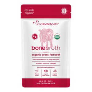 Small Batch Frozen Organic Beef Bone Broth 22 oz