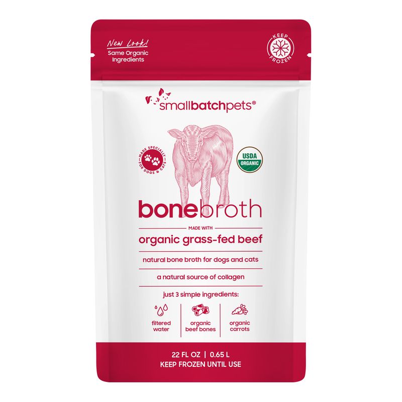 Small Batch Frozen Organic Beef Bone Broth 22 oz